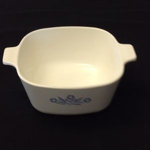 Vintage blue cornflower pattern Corningware